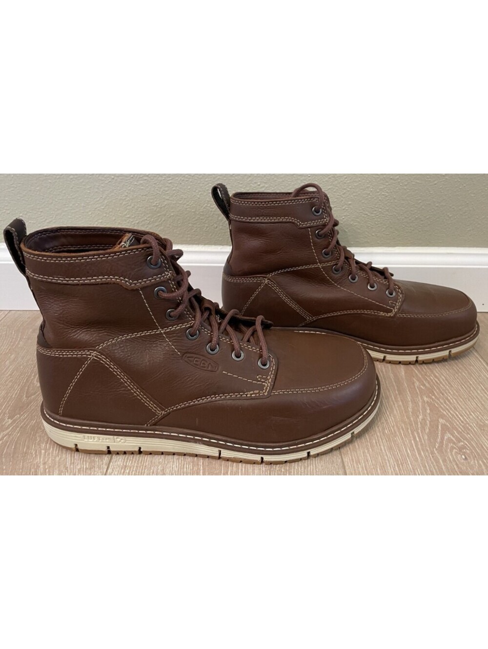 KEEN Leather Boots Utility 6" San Jose Men Size 9 EE WIDE Aluminum Toe NEW